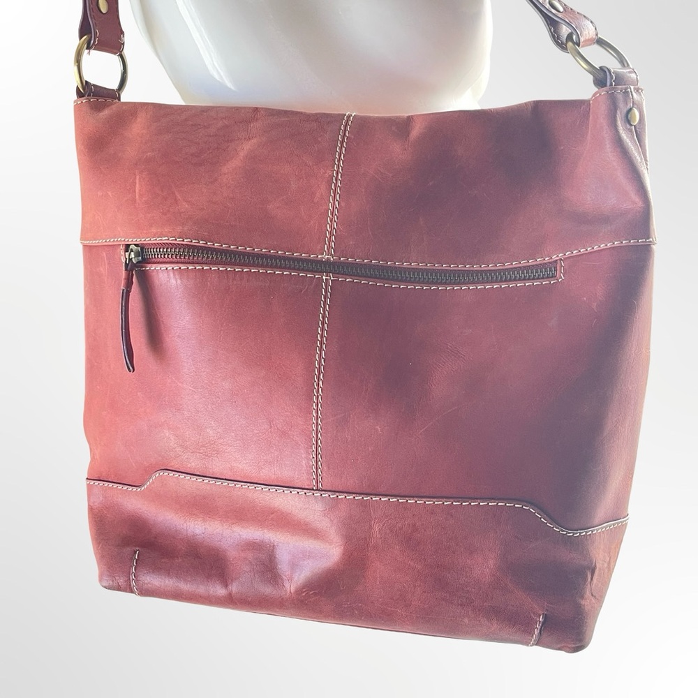 BORN Elaina Hobo Flap Leather Bag - Picture 3 of 6